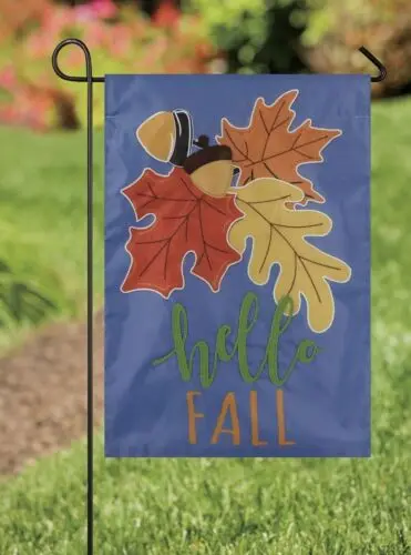 Fall Garden Flag Hello Fall 12.5