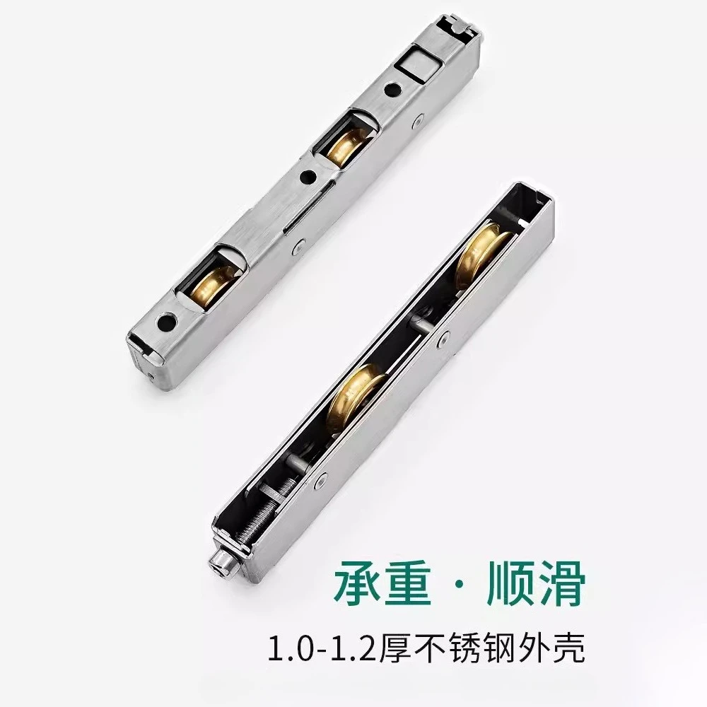 

2 шт., роликовый шкив для раздвижной двери, тяжелый бесшумный медный ролик из нержавеющей стали, ролик для промывки, дверной ролик для шкафа, домашнее оборудование