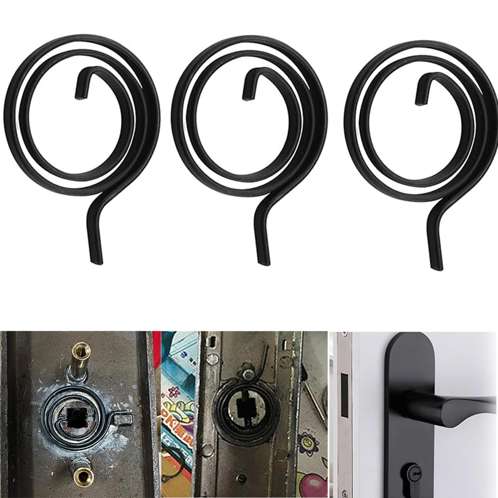 1/10 Stück Ersatzfeder für Türgriff, Hebel, Riegel, interne Spiralreparatur, Spindelschloss, Torsionsfeder, Flachdraht