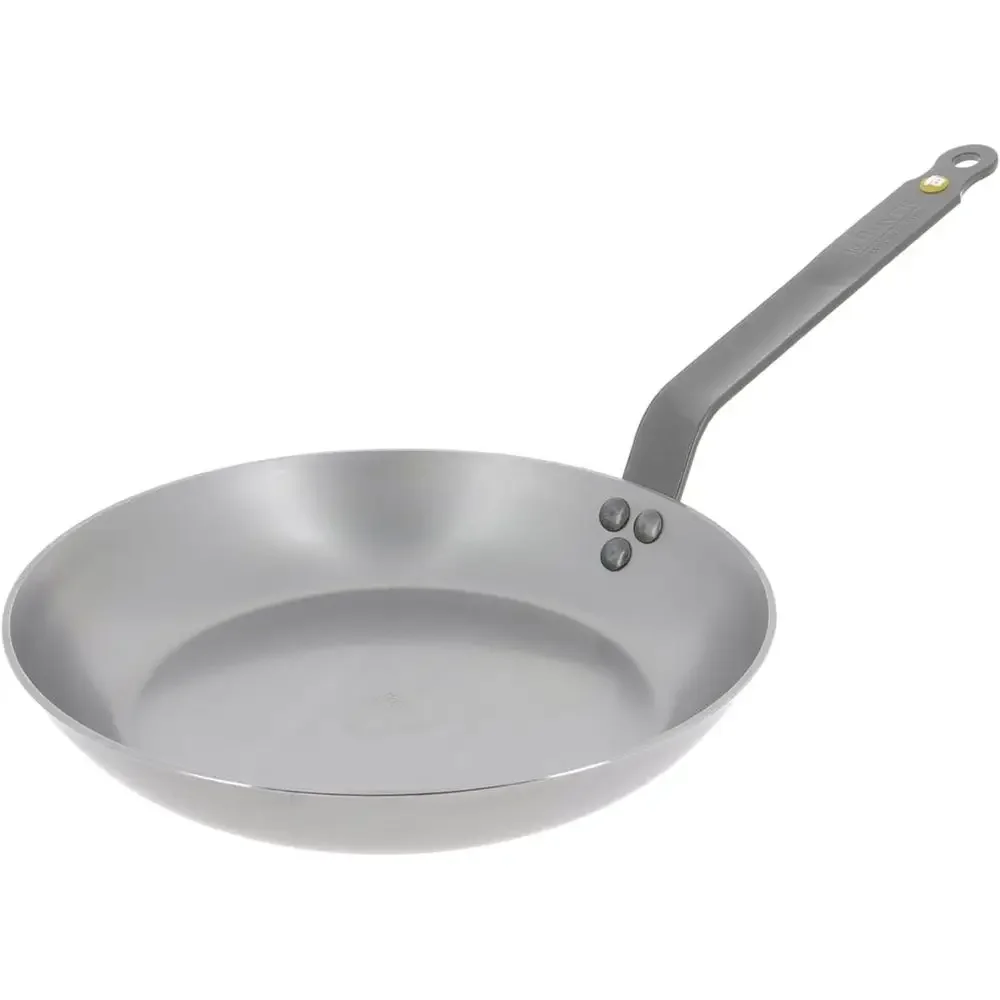 

11 Diameter Carbon Steel Frying Pan - 8.3 Cooking Surface, Perfect for Searing, Sauteing, Reheating - Naturally Non-Stick Finish