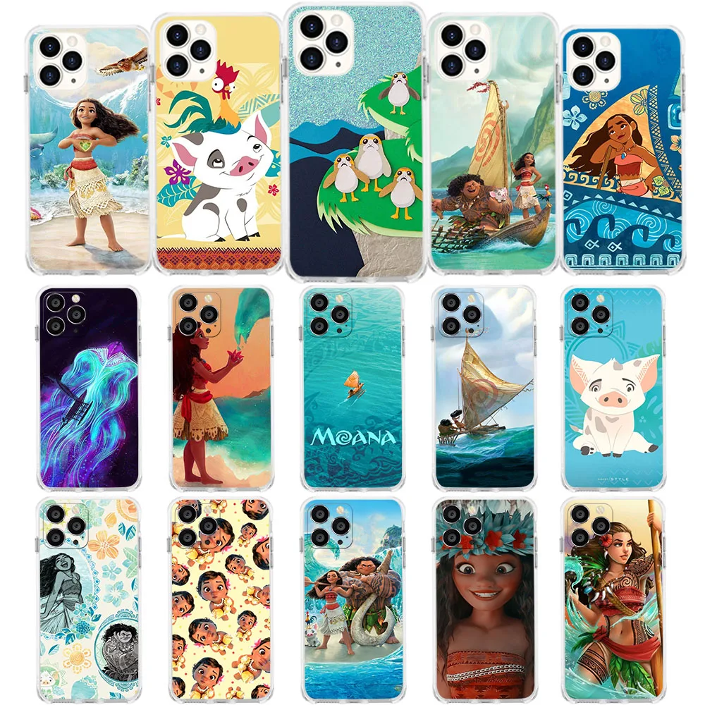 AK-30 Princess Moana Soft Case for Tecno Camon Spark Go 7 7P 7t Pro 8 8P 16 17 17P 8C 5 6 AIR