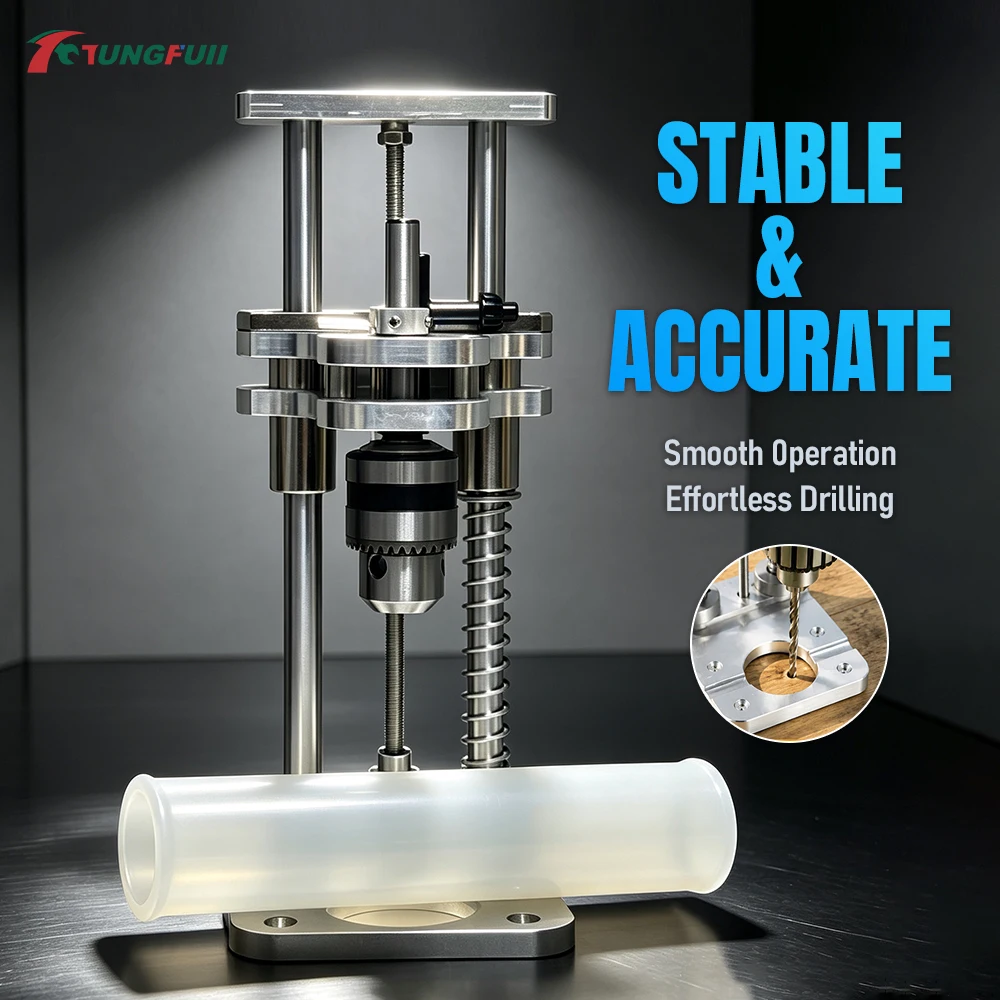 Statif Bor Vertikal Aluminium - Woodworking Vise ulasan dan harga