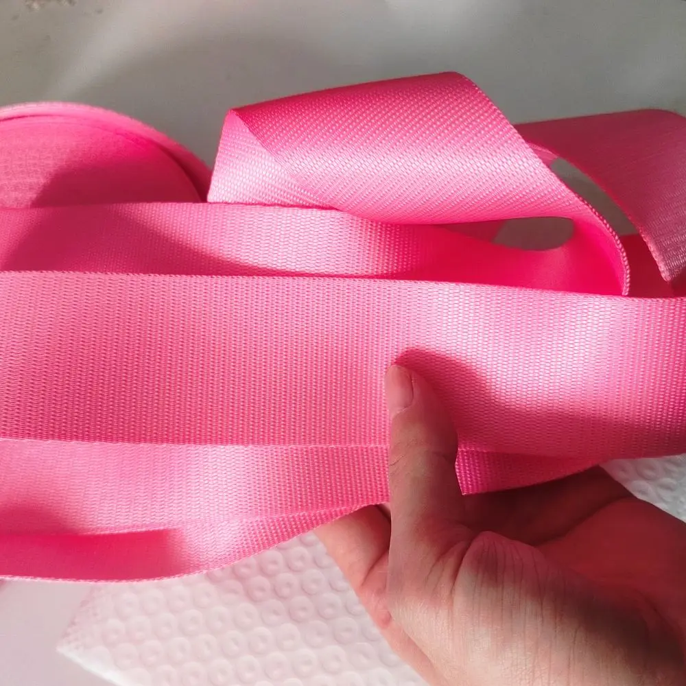 joormom 3M-30M European Standard Light Pink(E) Racing Car Seat Belt Webbing Personalized Modification Car Accessories
