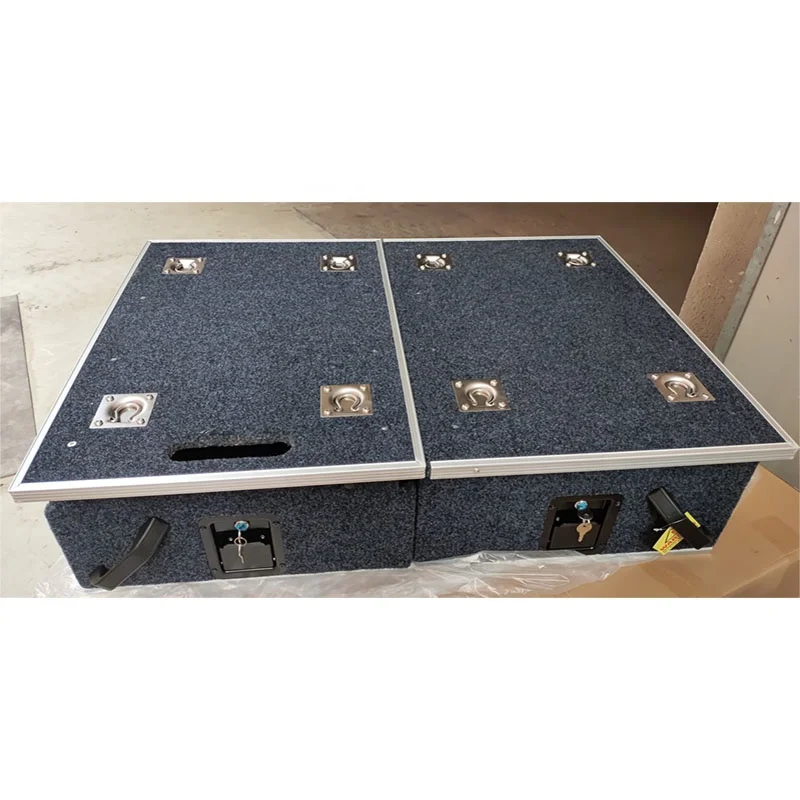 

New Large Capacity Rear Sliding Side Wings Two Drawer System for Land Cruiser 80/100/105/200 Storage Box Accessories