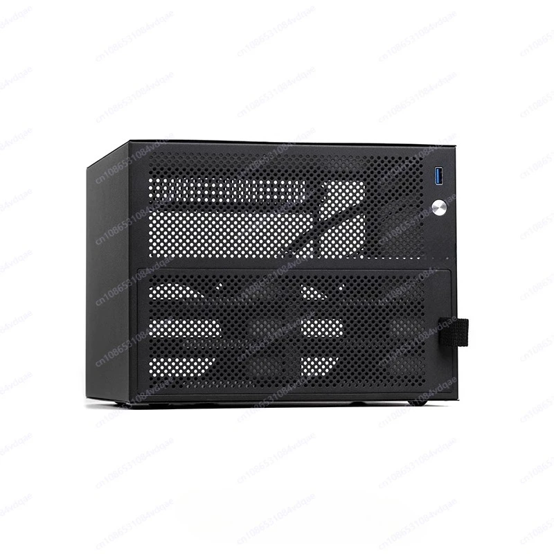 DIY NAS Storage Server Chassis Six-bay ITX Motherboard Support Small Desktop PC Case with External Power Required