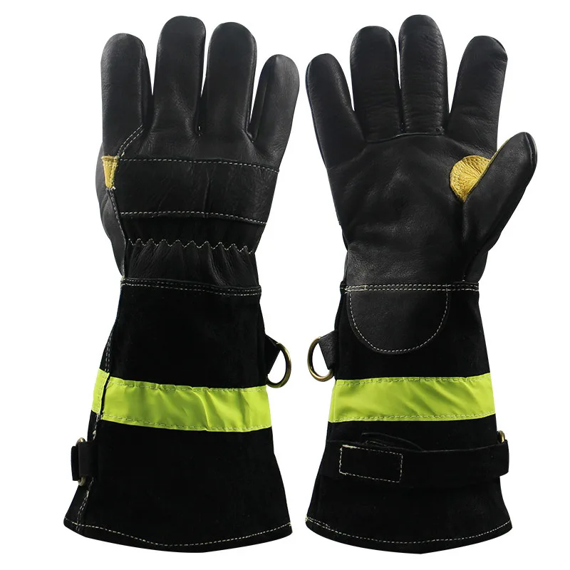 Long Type Rescue Fire Fighting Gloves Forest Fire-fighting Heat-insulating, Scald-proof and High-temperature resistant Gloves