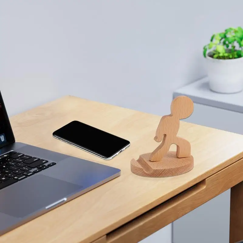 Holz Telefon Halter Stehen Dekorative Halterung Ständer Für Tablet Unterstützung Holz Halterung Halter Für Live-Streaming Aufnahme