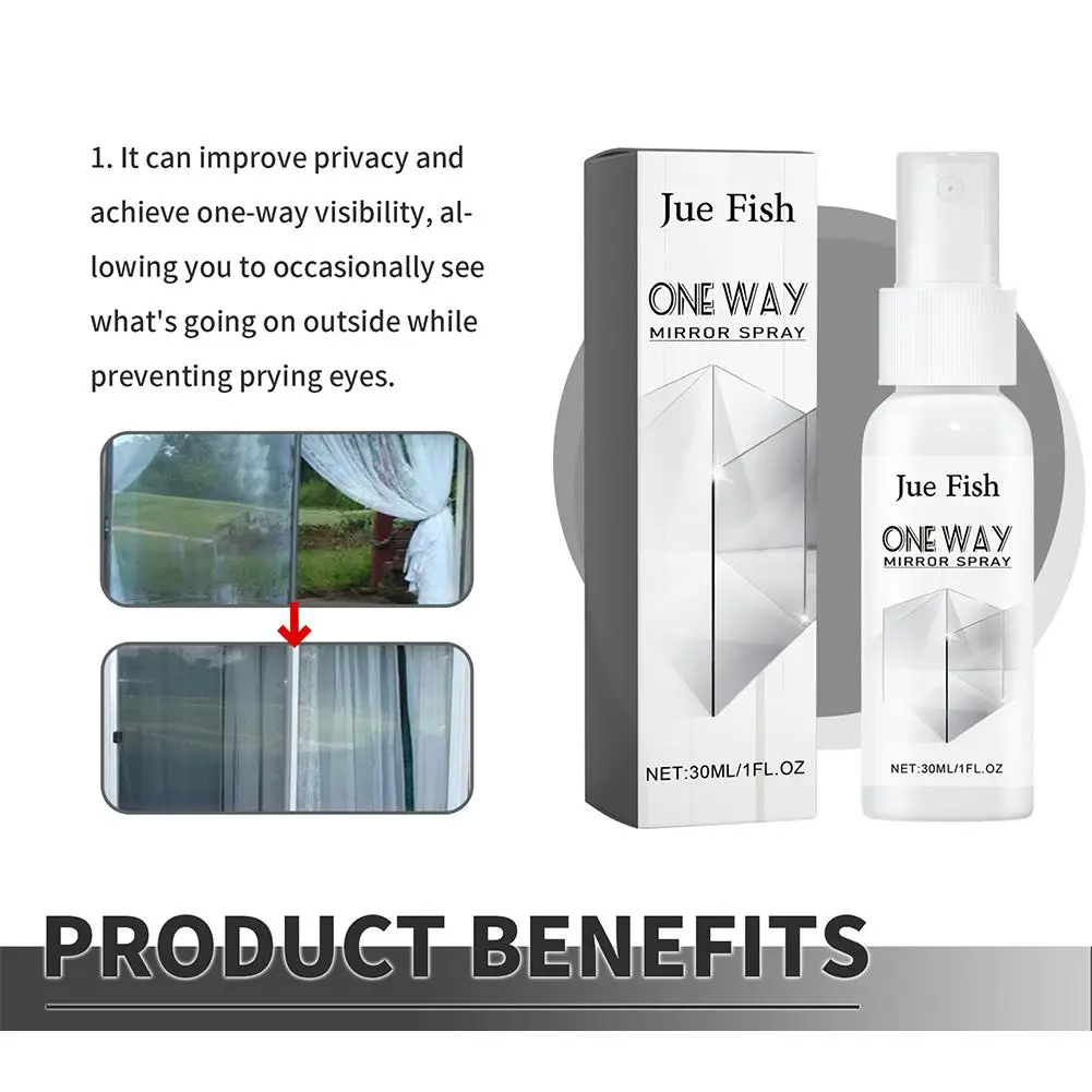 1-10개입 주에피쉬 차량용 단면 미러 스프레이 효과적인 도난 방지 차량 및 가정용 창문 청소 도구, 엿보기 방지