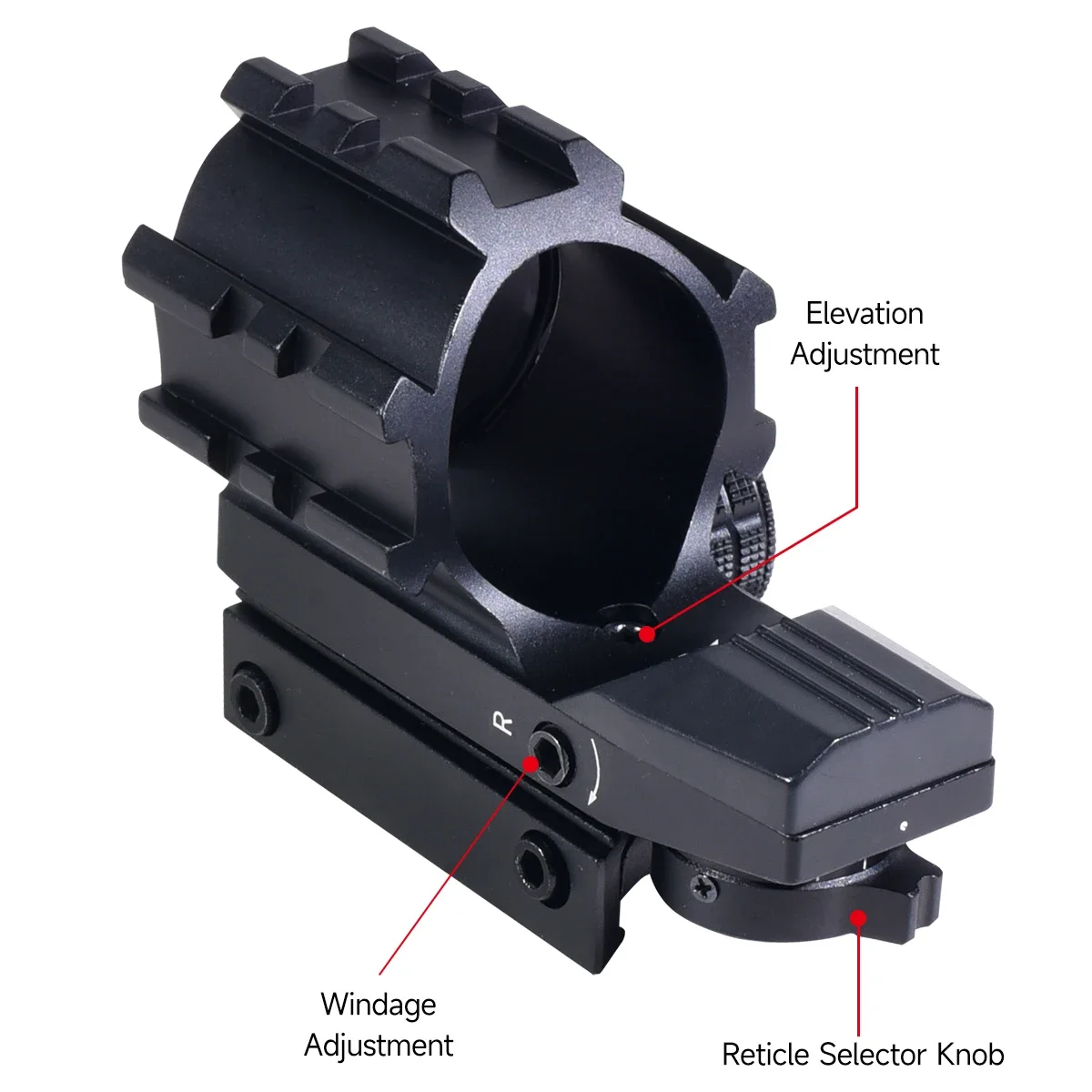 Hunting HD112 Red Dot Sight Optics Reflex Holographic 4 Reticle Red/Green Scope Collimator with Laser Fit Tactics Pistol Airsoft