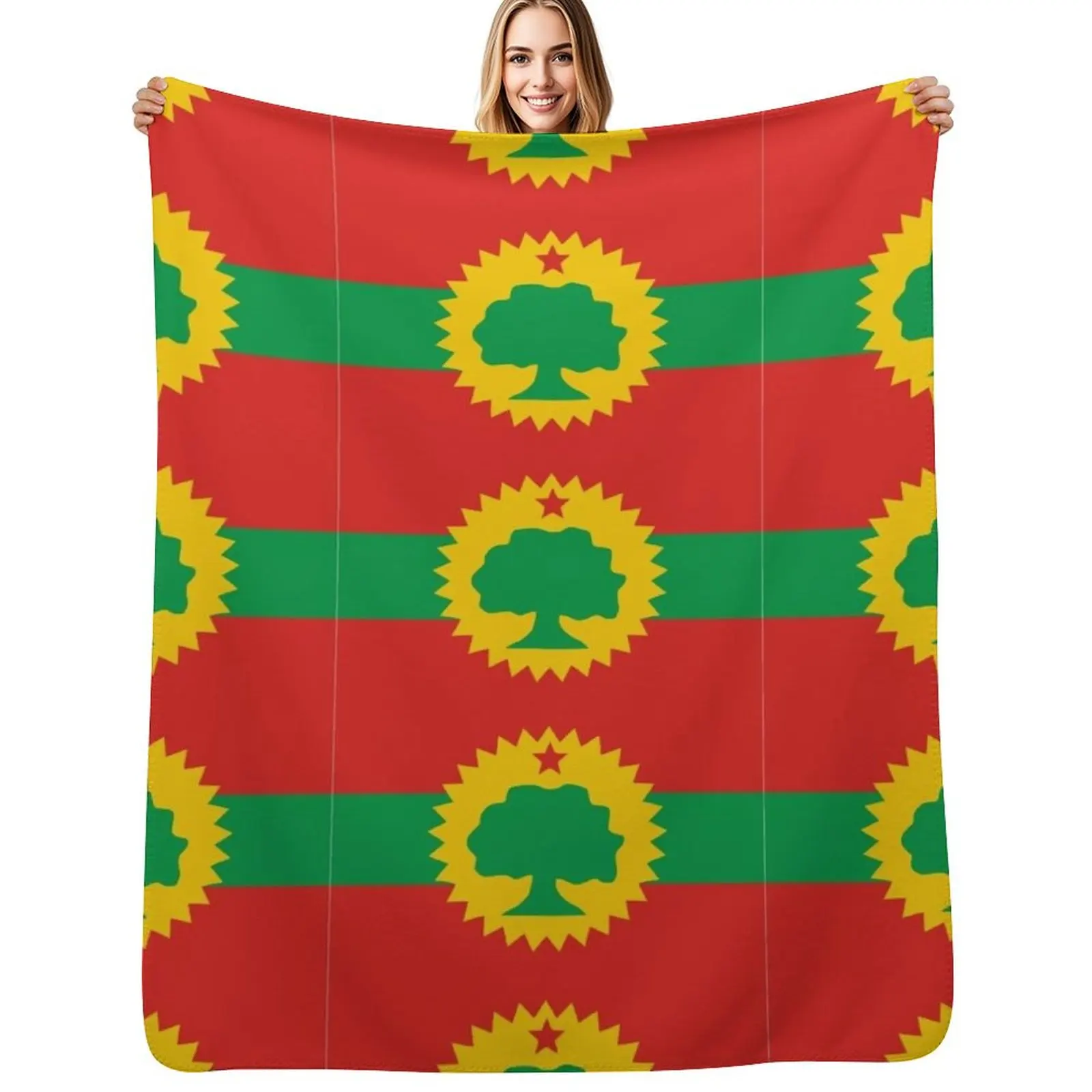 

Flag of the Oromo People (Oromoo) Throw Blanket For Baby Nap bed plaid Decorative Throw Blankets