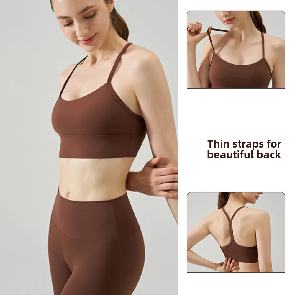 

Beautiful Back Y Shape Sports Bra Shockproof Slim Women's Sportswear Underwear Moisture-Wicking Breathable Yoga Underwear Women