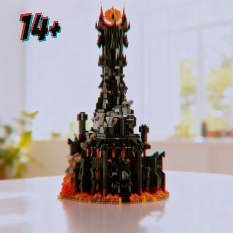 

Hot 5471Pcs Kit Bricks Creative Toy Black Tower Dark Model Building Blocks for Kids Adults Birthday Christmas Gifts