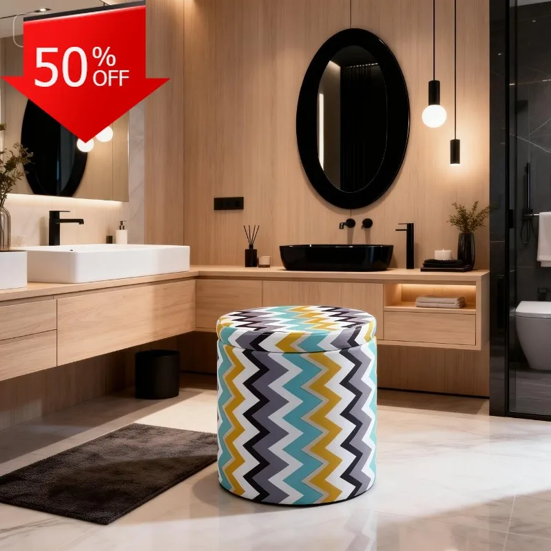 Outdoor Storage Ottoman Patio Bench Foldable Waterproof Garden Seat Portable Hidden Compartment Storage Stool Kadax Organizer