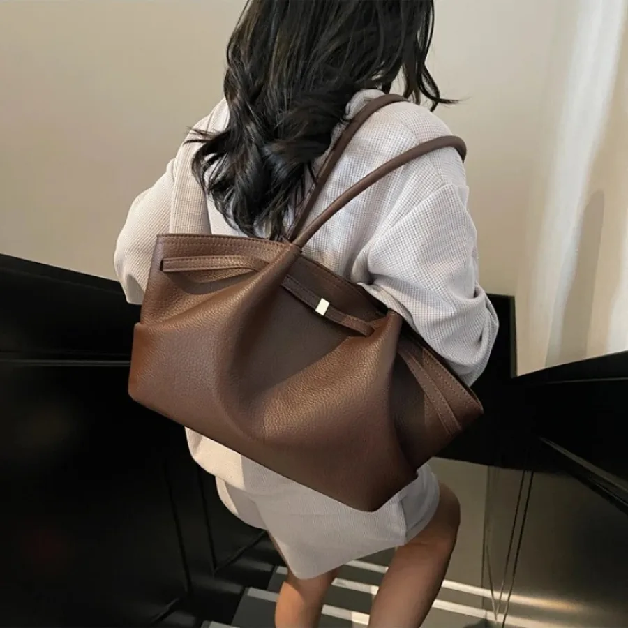 

Весенне-летняя новая модная тенденция для пожилых людей, сумка подмышки, ретро-сумка, простые женские сумки на плечо большой вместимости