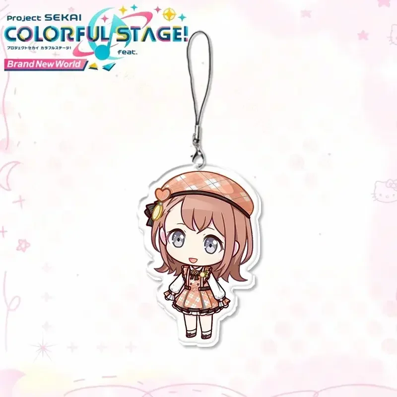 Косплей проект цветная сцена Q версия изображение цепочка для мобильного телефона акриловая цепочка для мобильного телефона для мобильного телефона список брелок