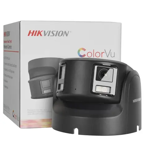 Hikvision 8MP IP Camera Panoramic ColorVu Turret DS-2CD2387G2P-LSU/SL 4K Security Double Lens Color Night Built-in Mic Speaker