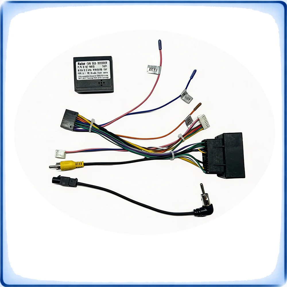 

CAN Bus Wiring Harness Quadlock 52 Pin to 16 Pin Adapter Cable for VW Golf 7 Jetta Polo Caddy Tiguan Android Car Stereo