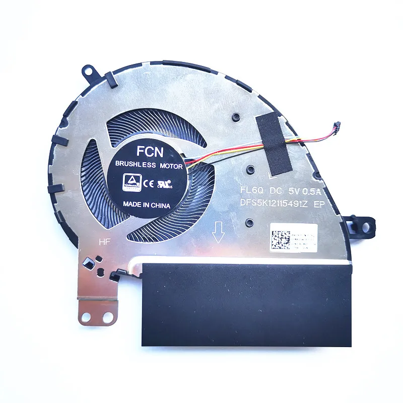 New CPU Cooling Fan Cooler for Asus Zenbook 13 UX333 UX333F UX333FN UX333FA DFS5K12115491Z FL6Q 13NB0JW0P01011