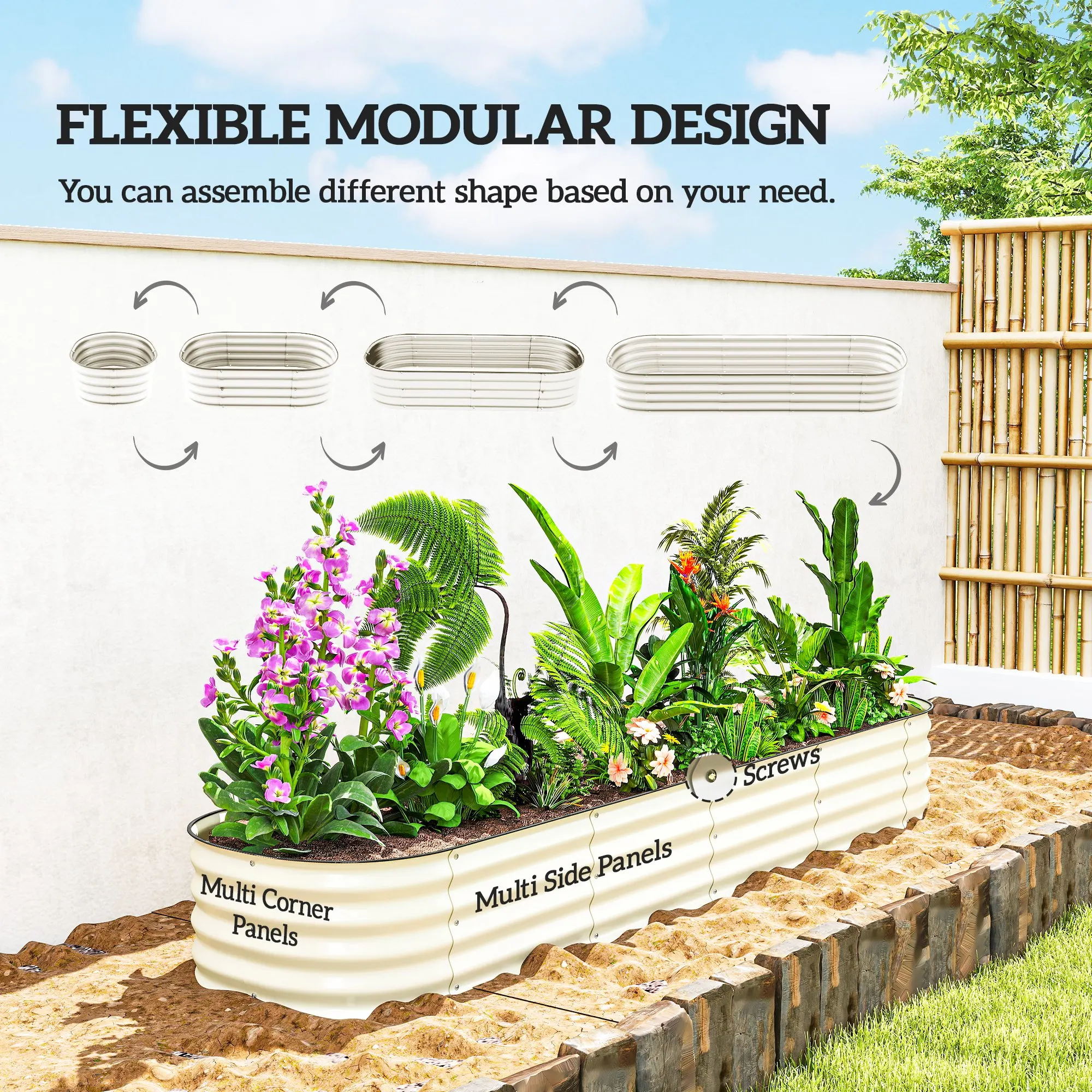 Galvanized Raised Garden Bed P - Planter Raised Metal ulasan dan harga