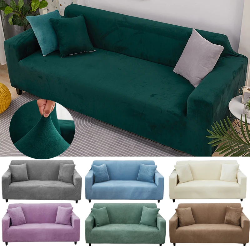 plush thick sofa covers velvet for living room soft keep warm furniture protector couch cover case for sofa