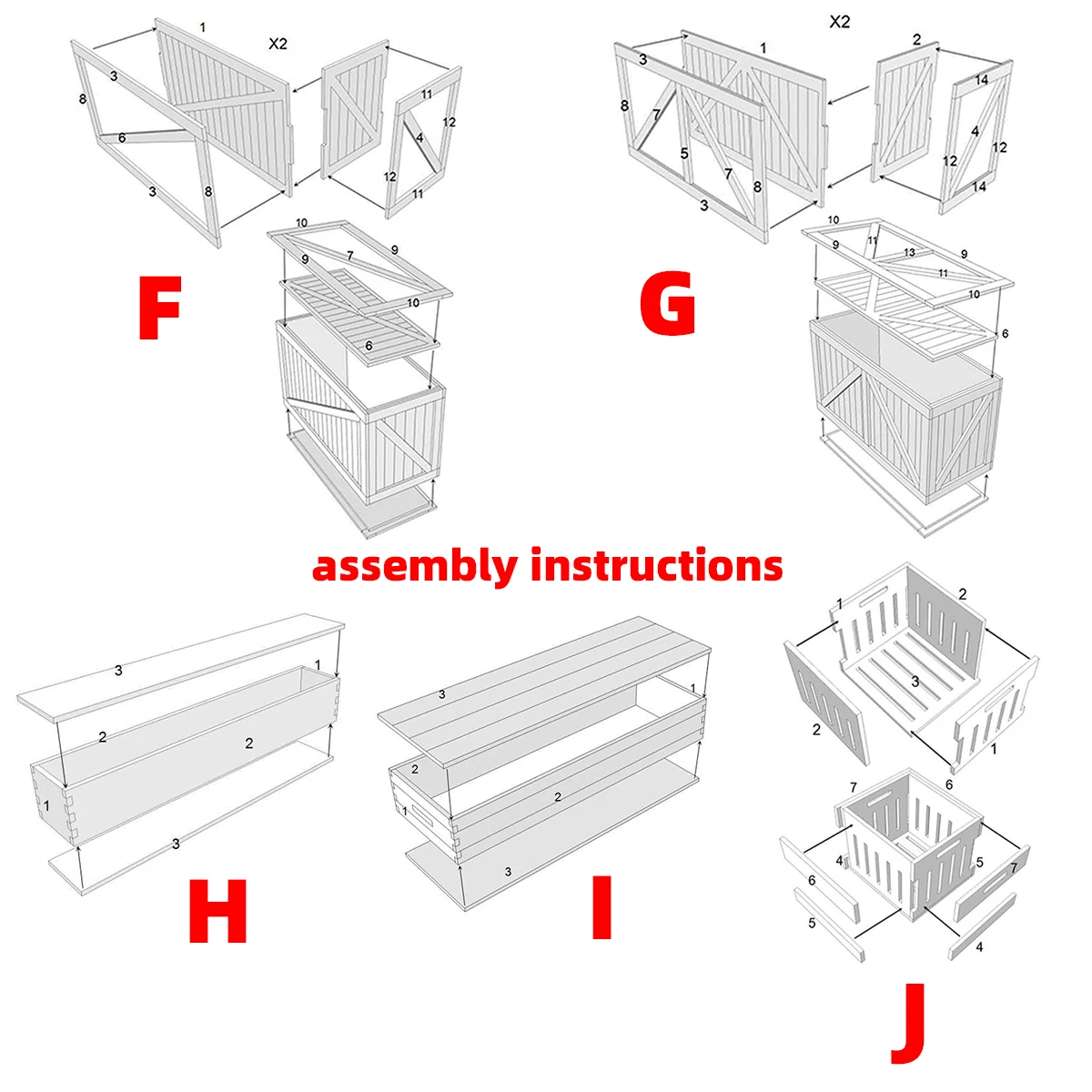 Modellbausatz im Maßstab 1:35, Holzkiste, längliche Box, quadratische Box, Korb, Munitionstruhe, Frachtpaletten, Diorama-Modelle, 4 Stück – Detail 3