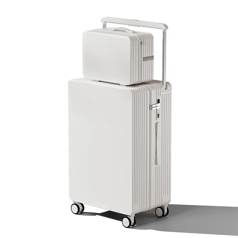 

Набор дорожных чемоданов с широкой ручкой, USB-портом и подстаканником, из PC+ABS, на молнии, с кодовым замком, на колесиках, для ручной клади