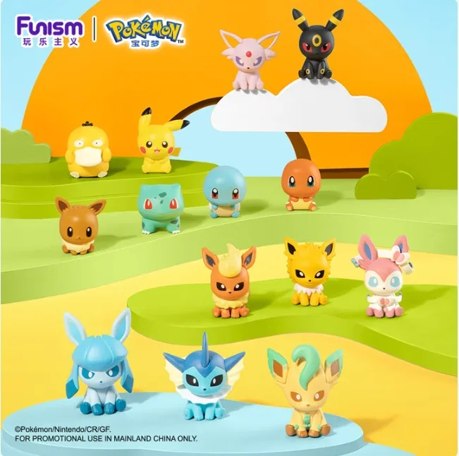 

New in Stock Genuine Funism Pokémon Eevee Little Adventure Mini Figure Ornament Kawaii Animation Peripheral Birthday Gifts