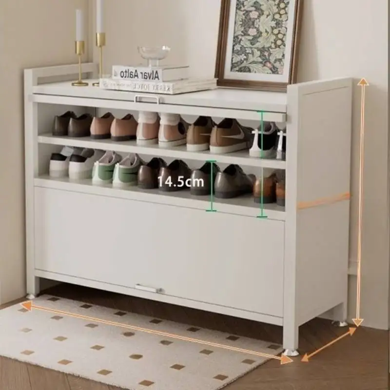 تخزين خزانة الأحذية الشمال تصميم الحد الأدنى شقق الممر خزانة خذاء المنظمون مدخل Szafka Na Buty الأثاث #4