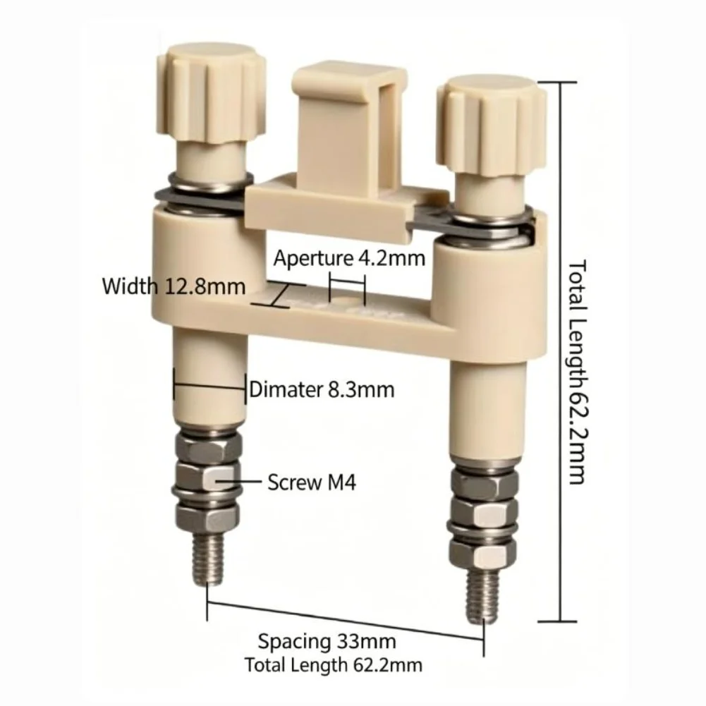 4pcs All Copper High Voltage Terminal Block JY1 2 660V 24A Flame Retardant PC Shell For 2.5mm² Wire Electrical Connector