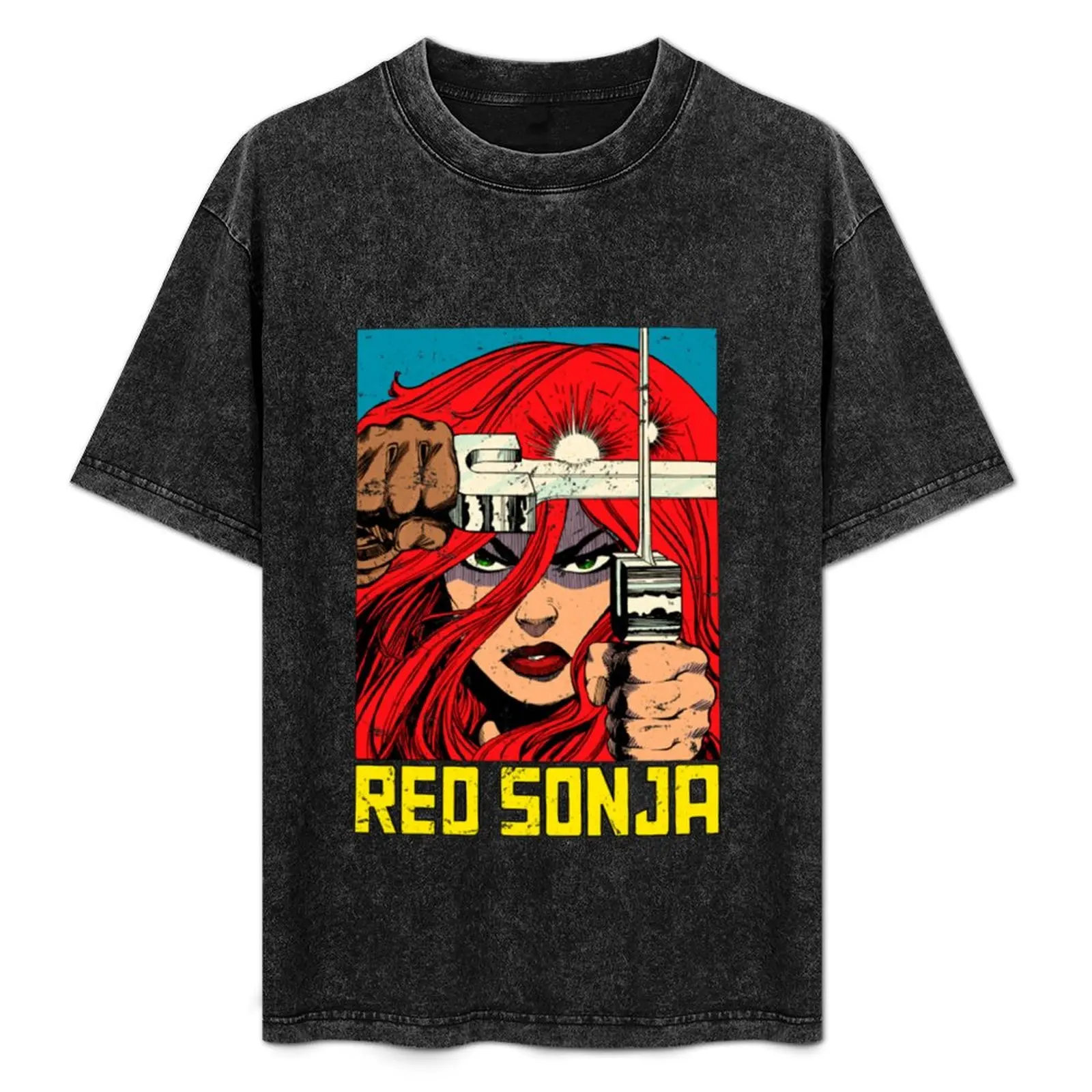 

Vintage Red Sonja 1983 T-Shirt boys whites cotton man t-shirts black t-shirts for men