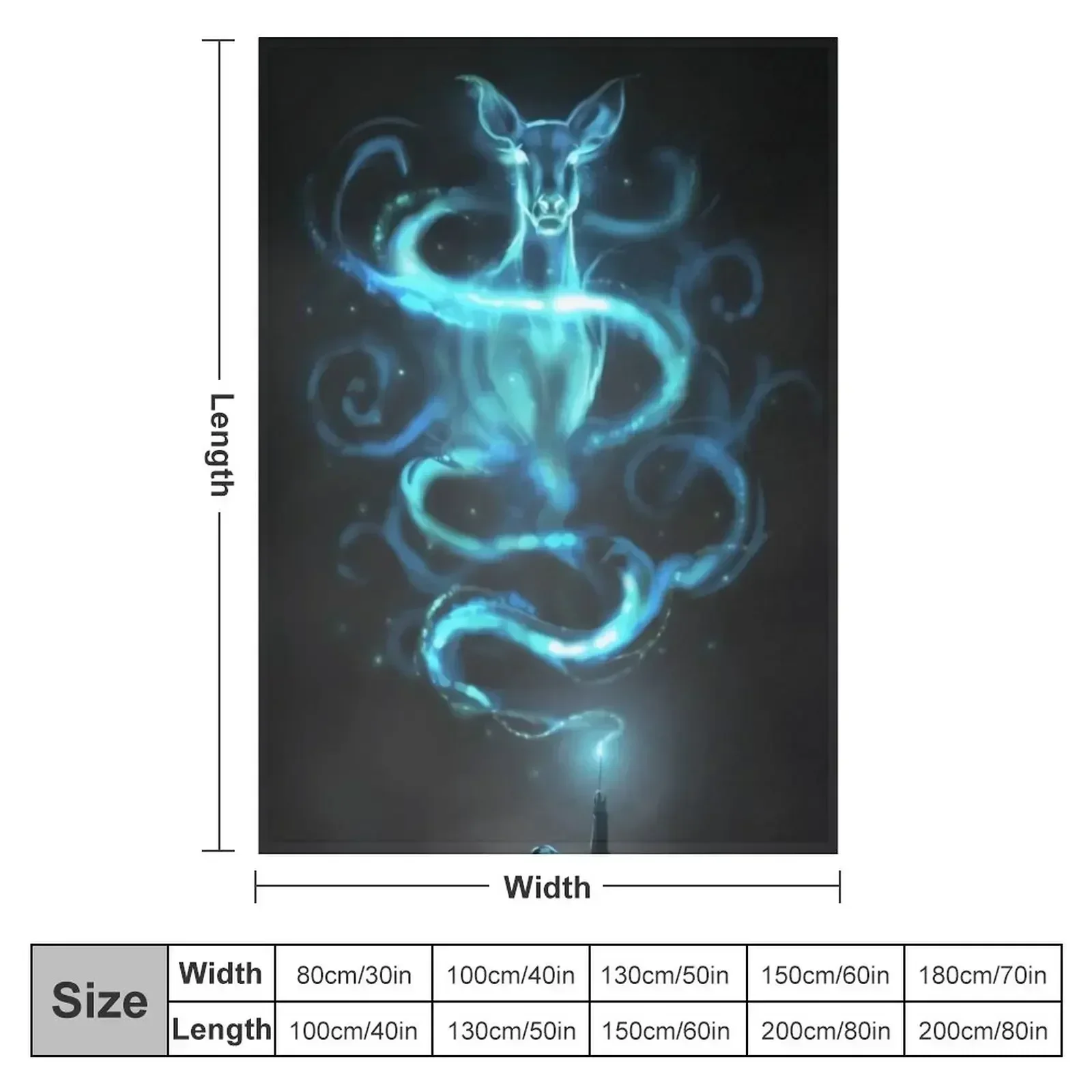 expectopatronum Throw Blanket couch cozy soft plush fuzzy picnic outdoor blanket