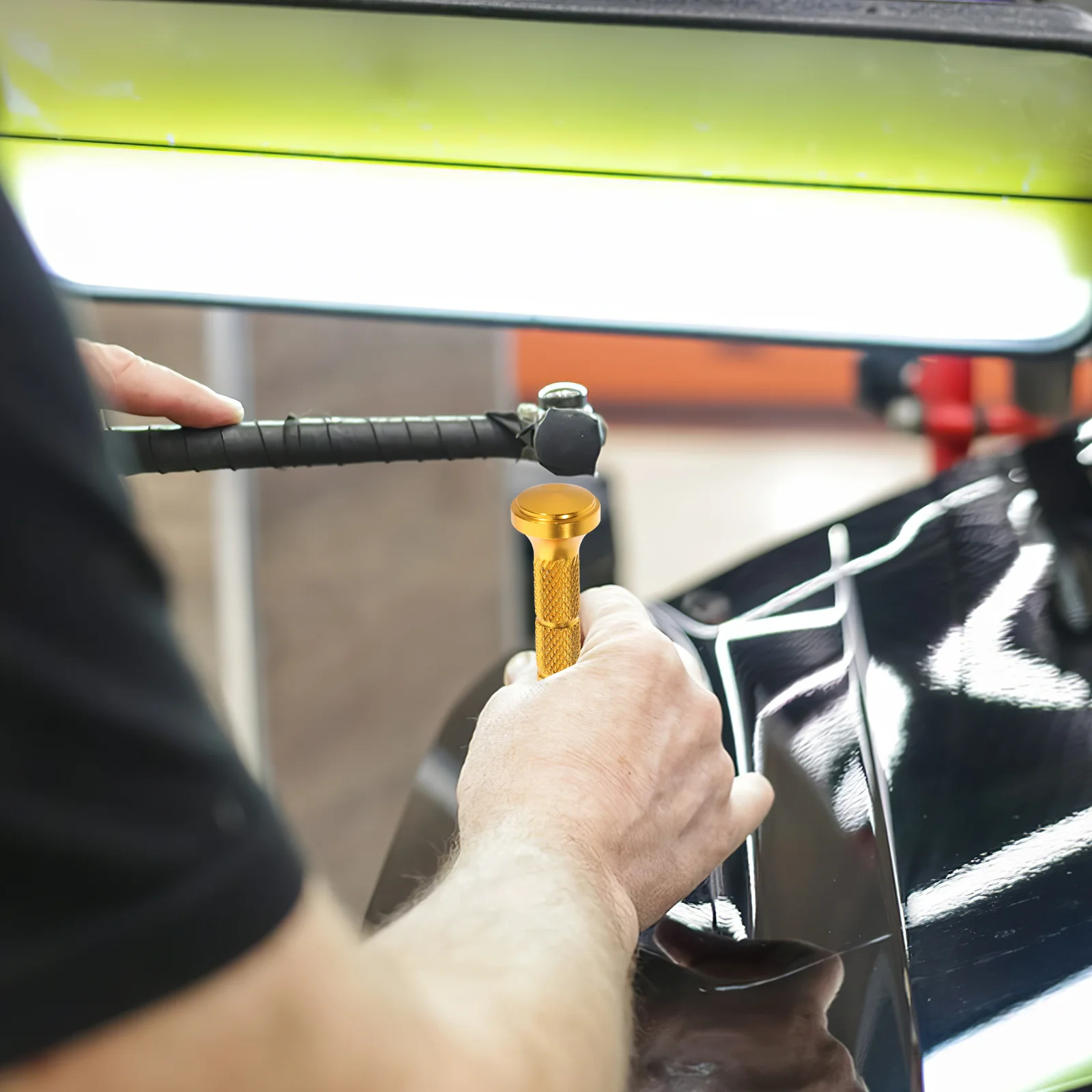 

1Set Auto Dent Removal Tools Professional Tap Down Pen Set with Interchangeable Tips for Car Body Repair Without Repainting