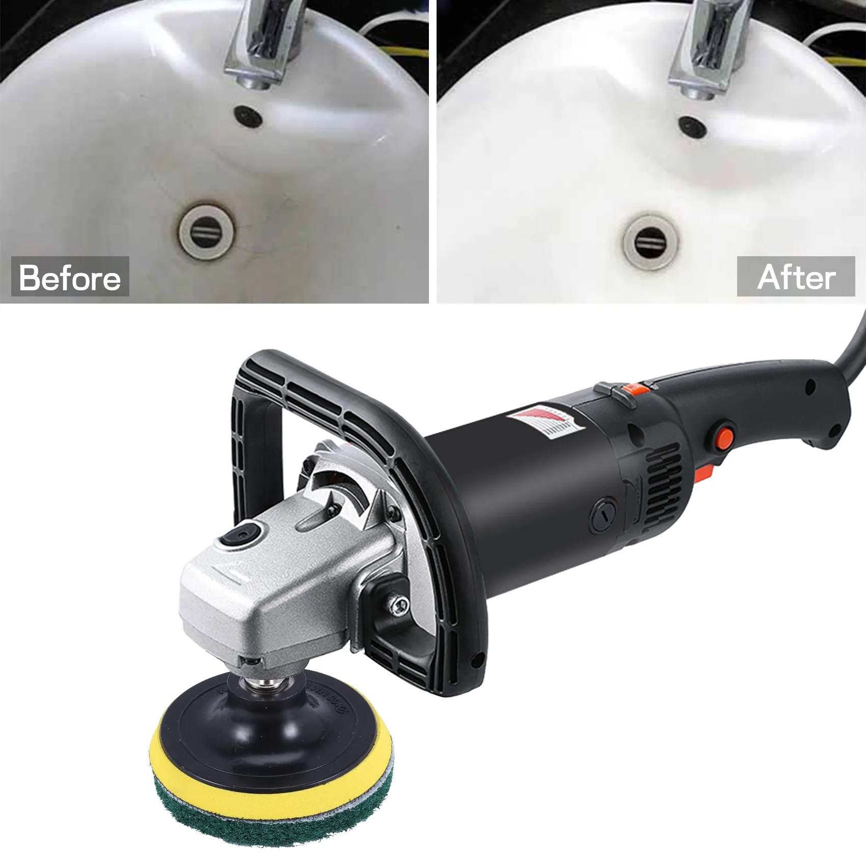 16 قطعة 4 بوصة الحفر فرشاة الطاقة بلاط الغسيل تجوب لوحة تنظيف عدة مع 4 بوصة القرص الوسادة حامل 3 صلابة مختلفة