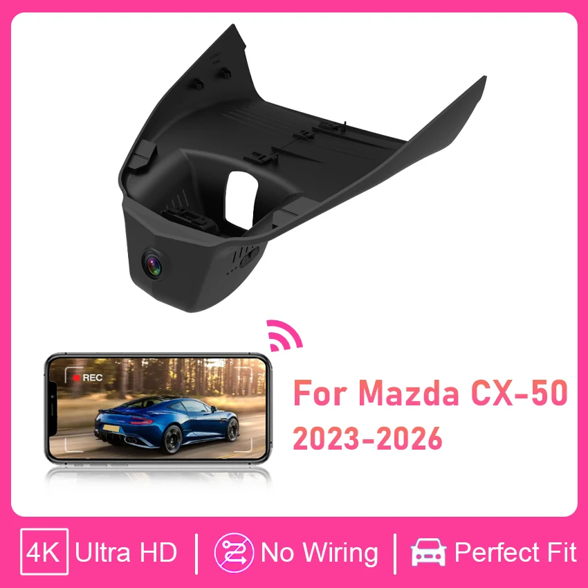 

Car Dashcam UHD 4K 2160P Night Vision Car DVR Wifi Video Recorder Dash Cam Camera For Mazda CX-50 CX 50 CX50 2023-2026