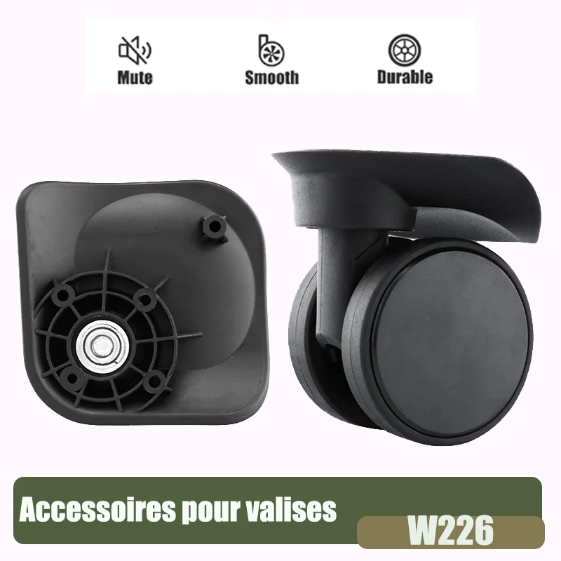 For W226 Suitcase Wheel Replacement – Universal Silent Castors For Suitcases 360-degree Swivel Wheels With Ball Bearings