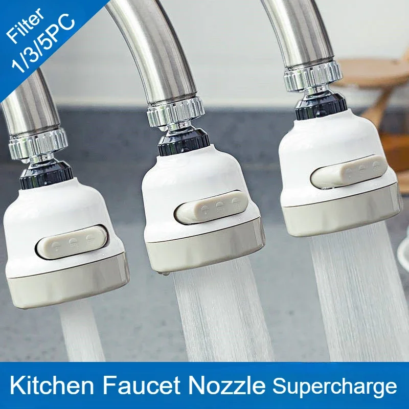 Household Faucet Filter Head Anti Splash Rotatable Shower Head Water Save Faucet Taps Accessories Kitchen Accessories