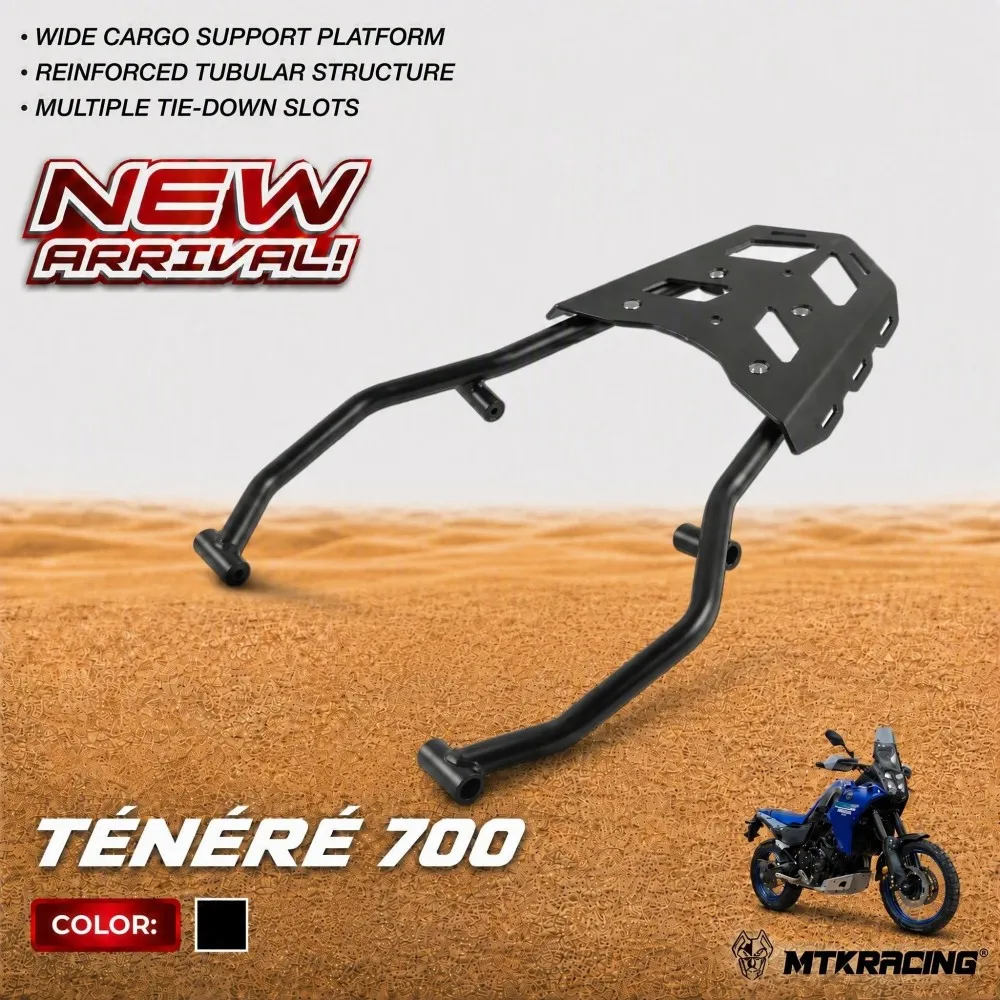 WOLFLINE For Yamaha Tenere700 Tenere 700 2018-2026 Rear Luggage Rack Case Carrier Cargo Holder Shelf