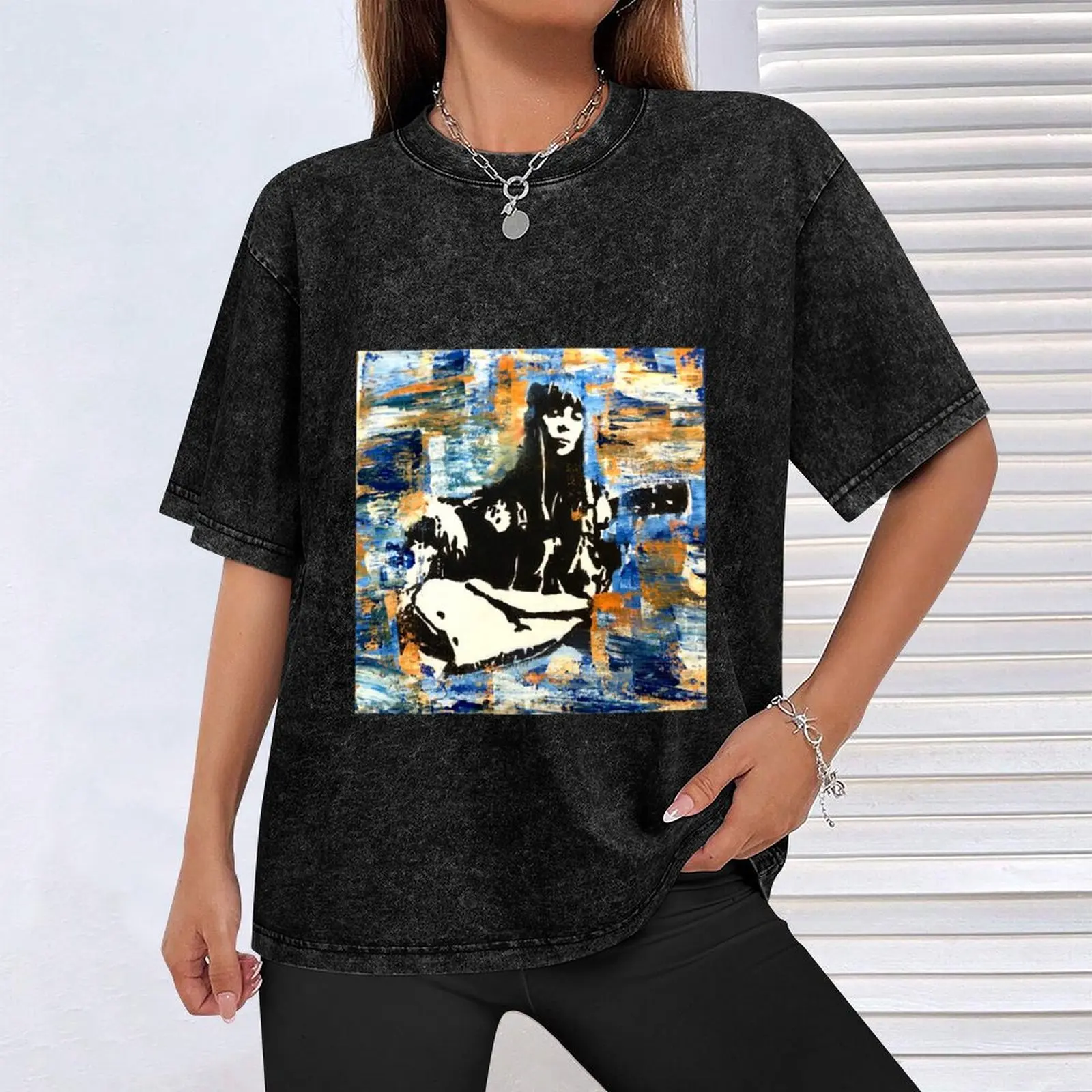 جوني ميتشل تي شيرت g رجل تي شيرت للرجال تي شيرت عادي قميص جرافيك تي شيرتات قطن 100% تي شيرت #4