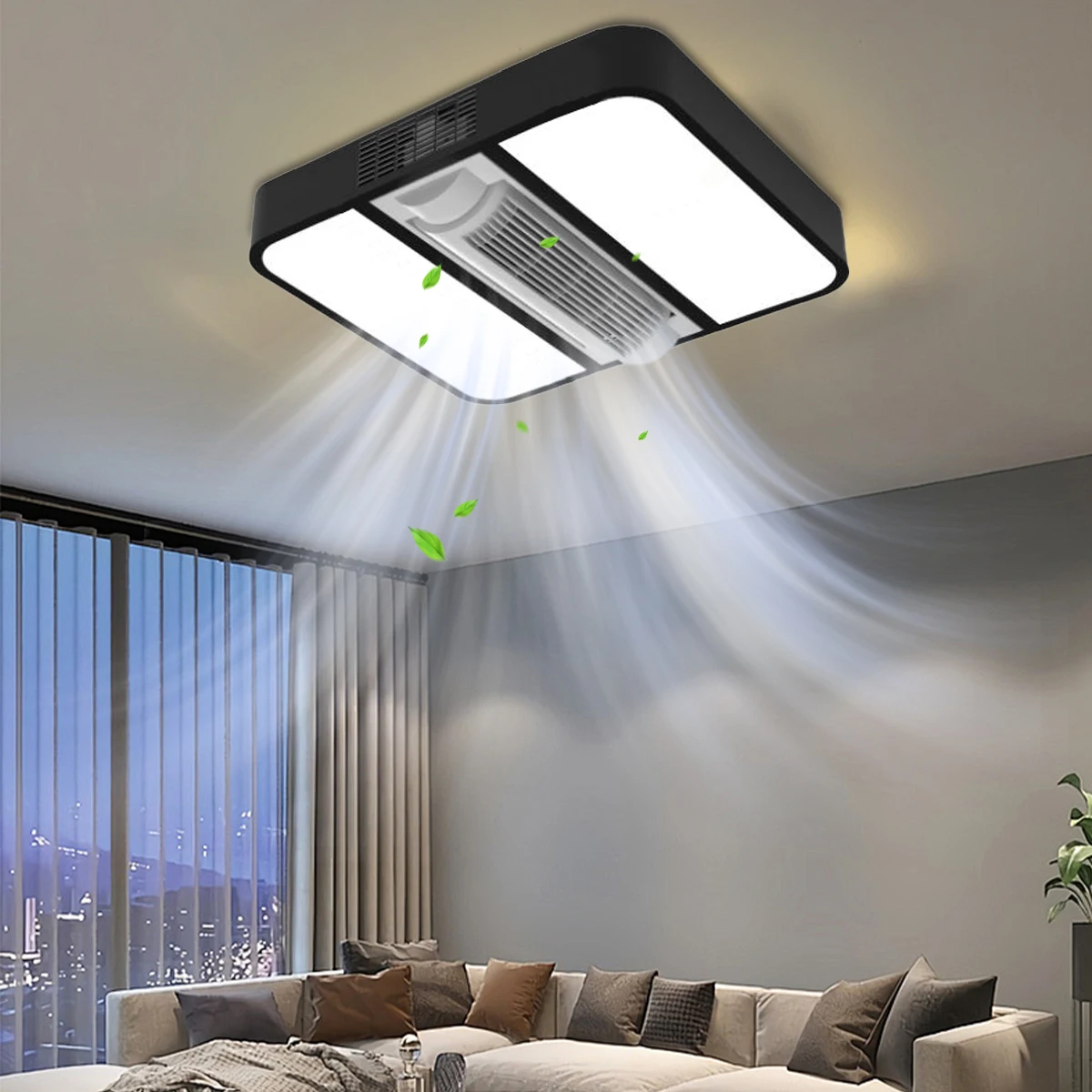 

Modern Designer Luxury Decorate Room Or Hotel Ceiling Fan Light Recessed Smart LED Ceiling Fan Lamp With Remote Control