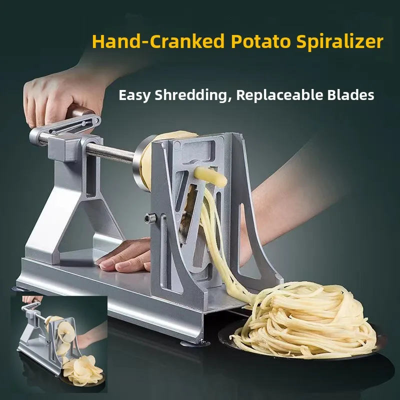

Stainl Steel Hand-Cranked Long-lasting Potato Noodle er Vegetable Sedder ater Kitchen Tool Multifunctional Cutter