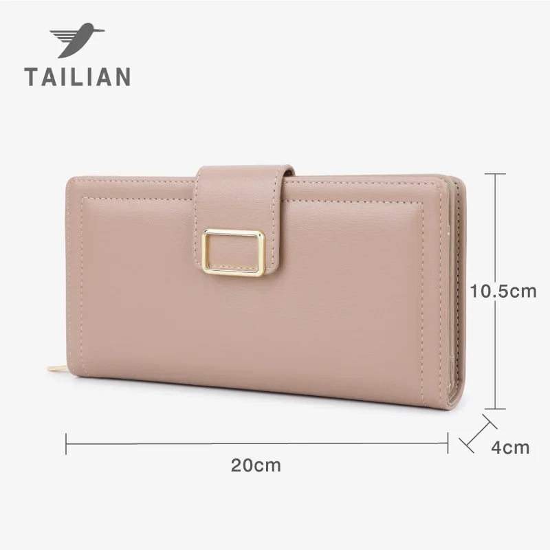 Capacity Lady's Card Holder Women's Wallet PU Leather Multi-card Position Coin Purse Fashion Design Horizontal Square Female Bag