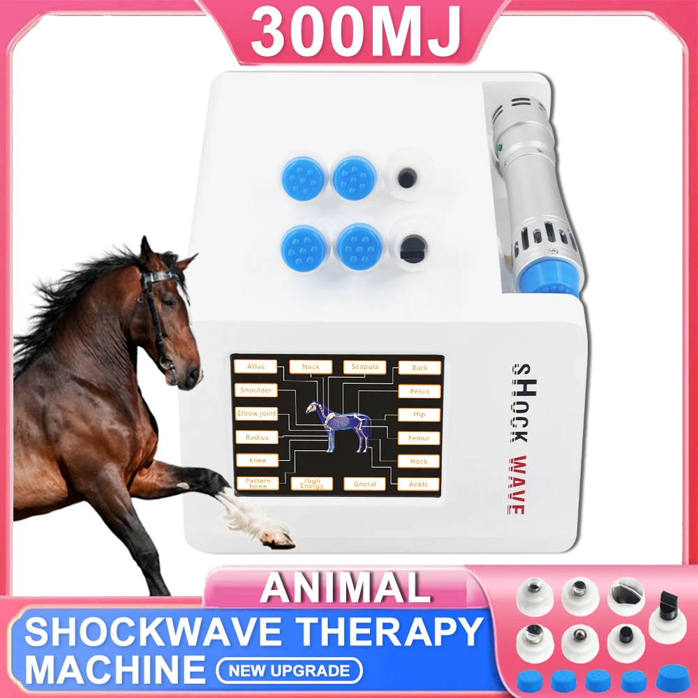 

300mj Shockwave Therapy Machine For Horses Animals Physiotherapy Shock Wave Pain Removal Body Machine Horse Use