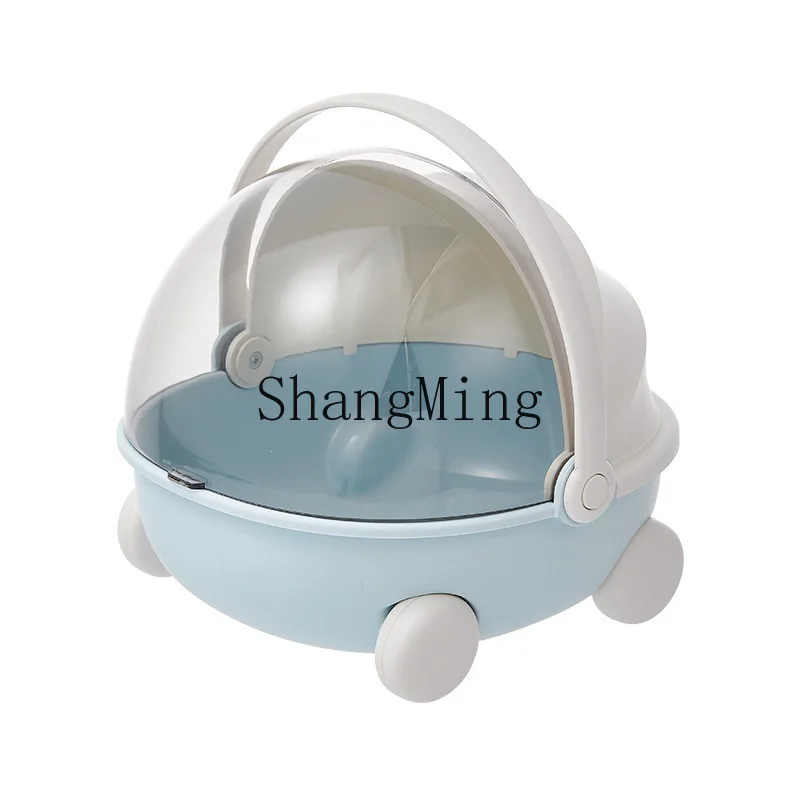 

PYH Cradle Cart Storage Box Portable Large Capacity Cotton Doll Toy Storage Basket Flap Design