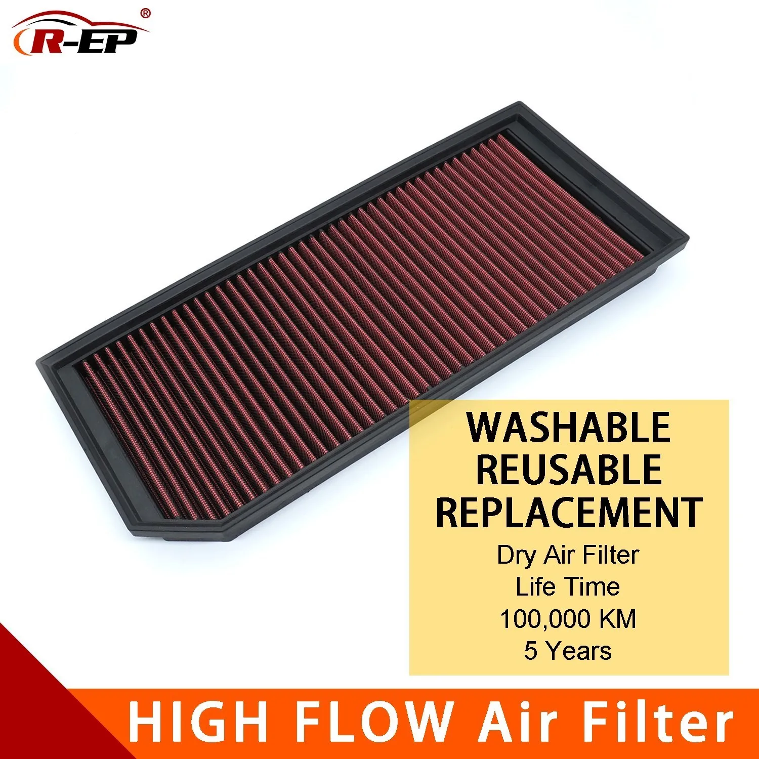 R-EP Car High Flow Sport Air Filter Fits For Volkswagen Golf V GTI Jetta Passat Scirocco 2.0 Audi A3 S3 Seat Leon Skoda Octavia