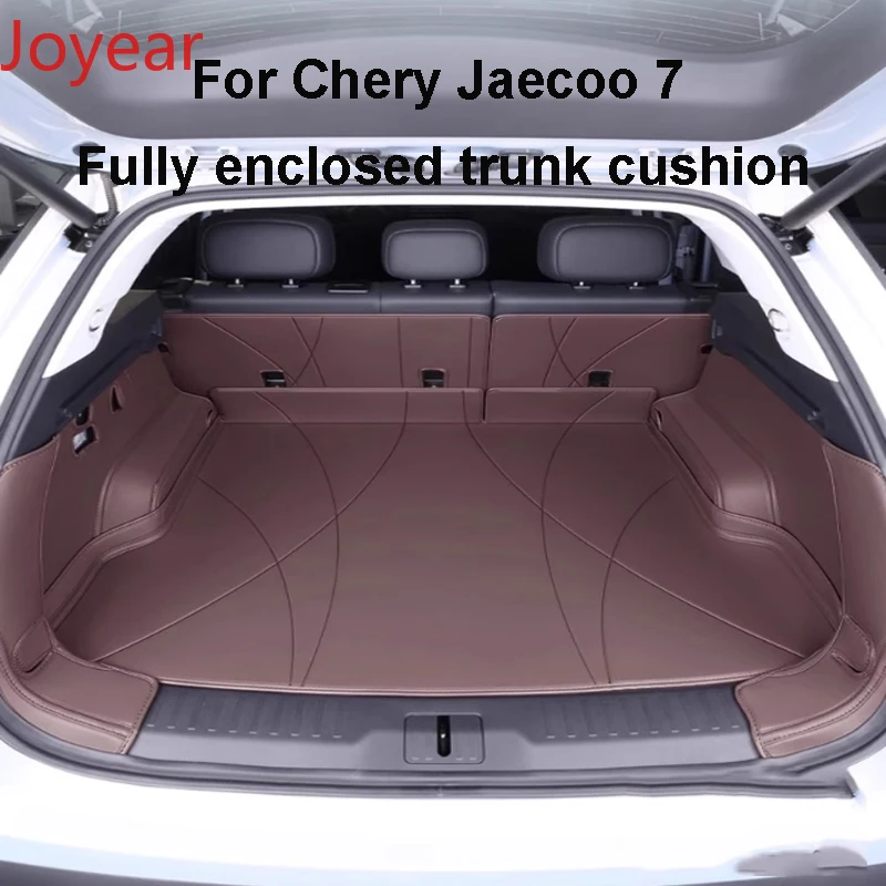 

For Chery Jaecoo 7 2023-2025 Car Waterproof Wear-resistant Leather Full Surround Trunk Cushion Split Type Accessories