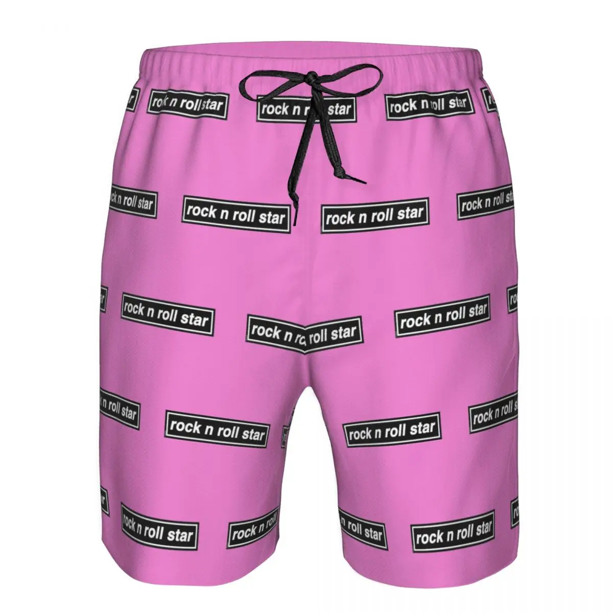 Rock N Roll Star Trunks Beach Board Shorts Casual Quick Dry Swim Summer Men Pants