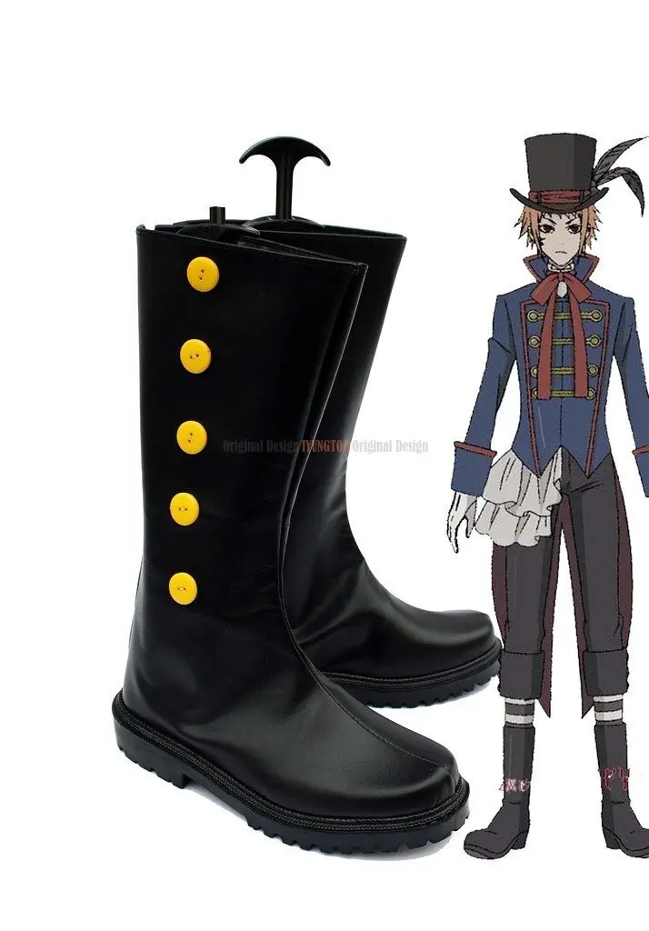 

Kuroshitsuji Drossel Keinz Shoes Cosplay Black Butler Doll Maker Drocell Caines Cosplay Boots Black Shoes Custom Made