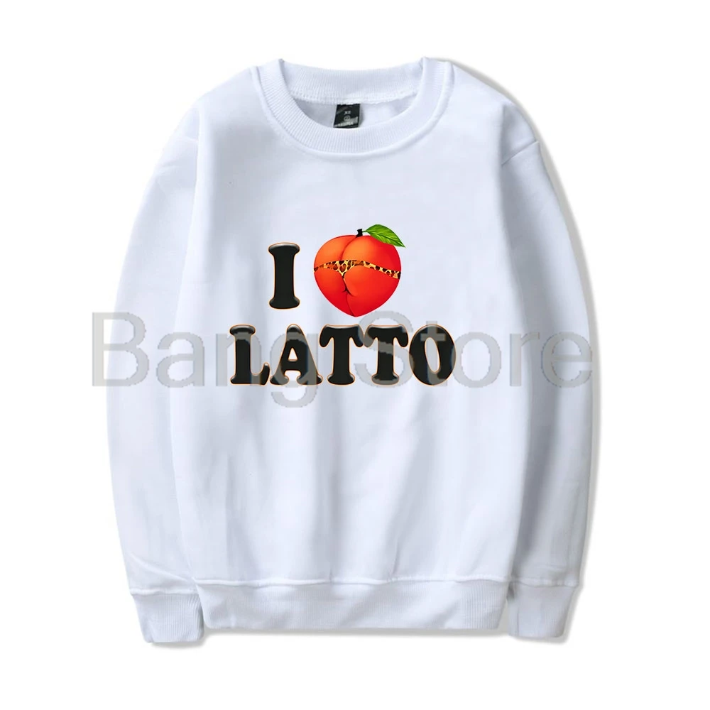 I Love Latto Crewneck Sweatshirts Women Men Long Sleeve Fashion Pullover Clothes