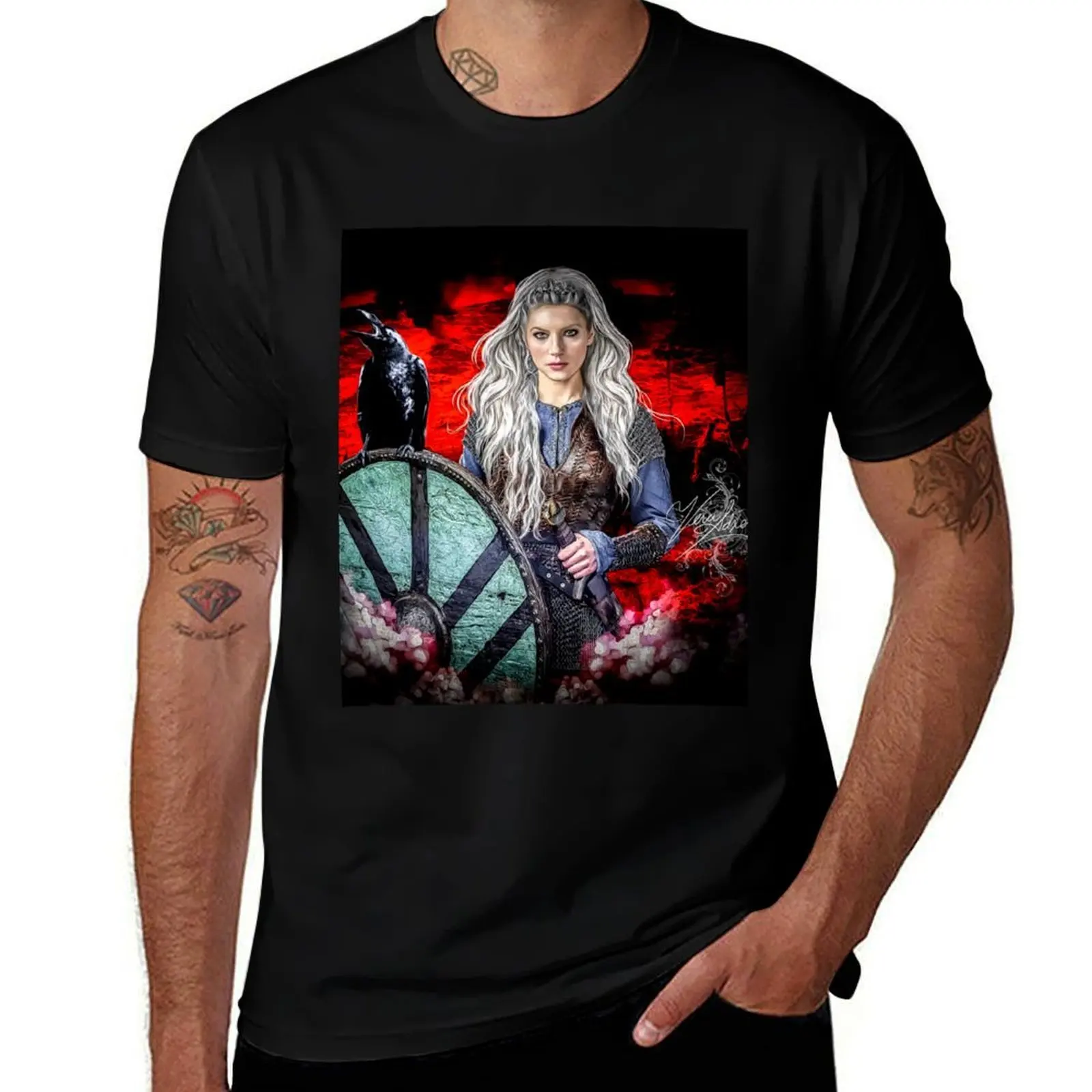 Queen Valkiria Vks T-Shirt Basic Solid Tee For Daily Use-image