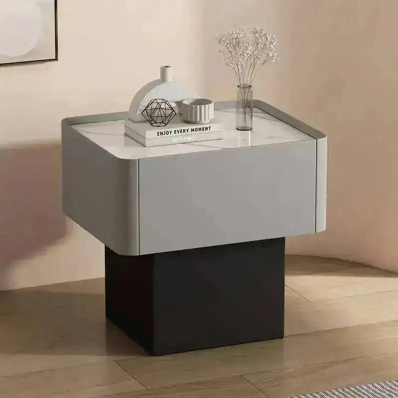 Modern Bedside Storage Organizer Cabinet Furniture Nightstand Wood Nightstands Aesthetic Tables Luxury De Miniature Nuit Home
